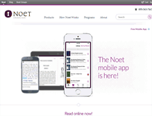 Tablet Screenshot of noet.com